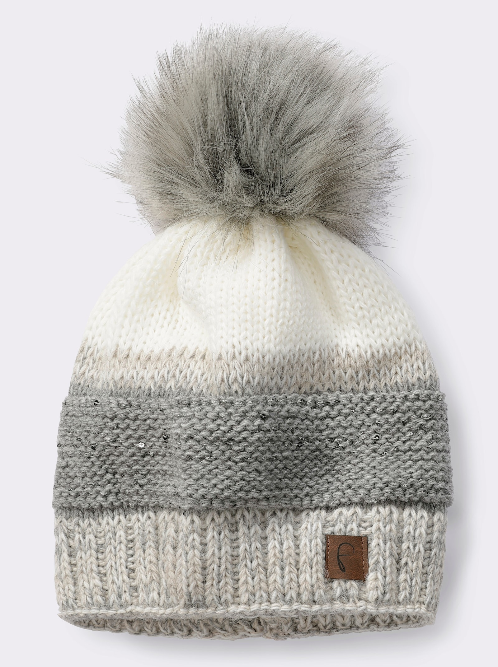 heine Mütze - grau-sand