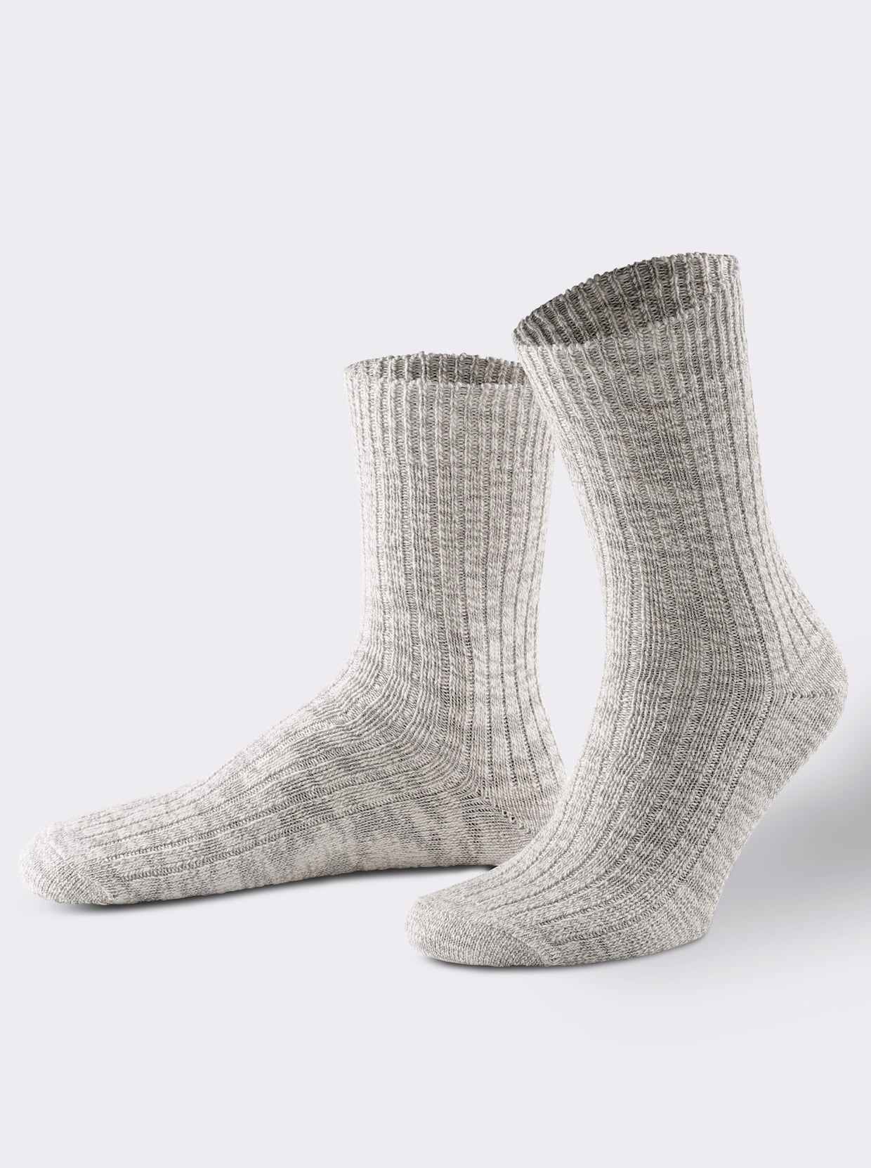wäschepur Damen-Socken - grau-meliert
