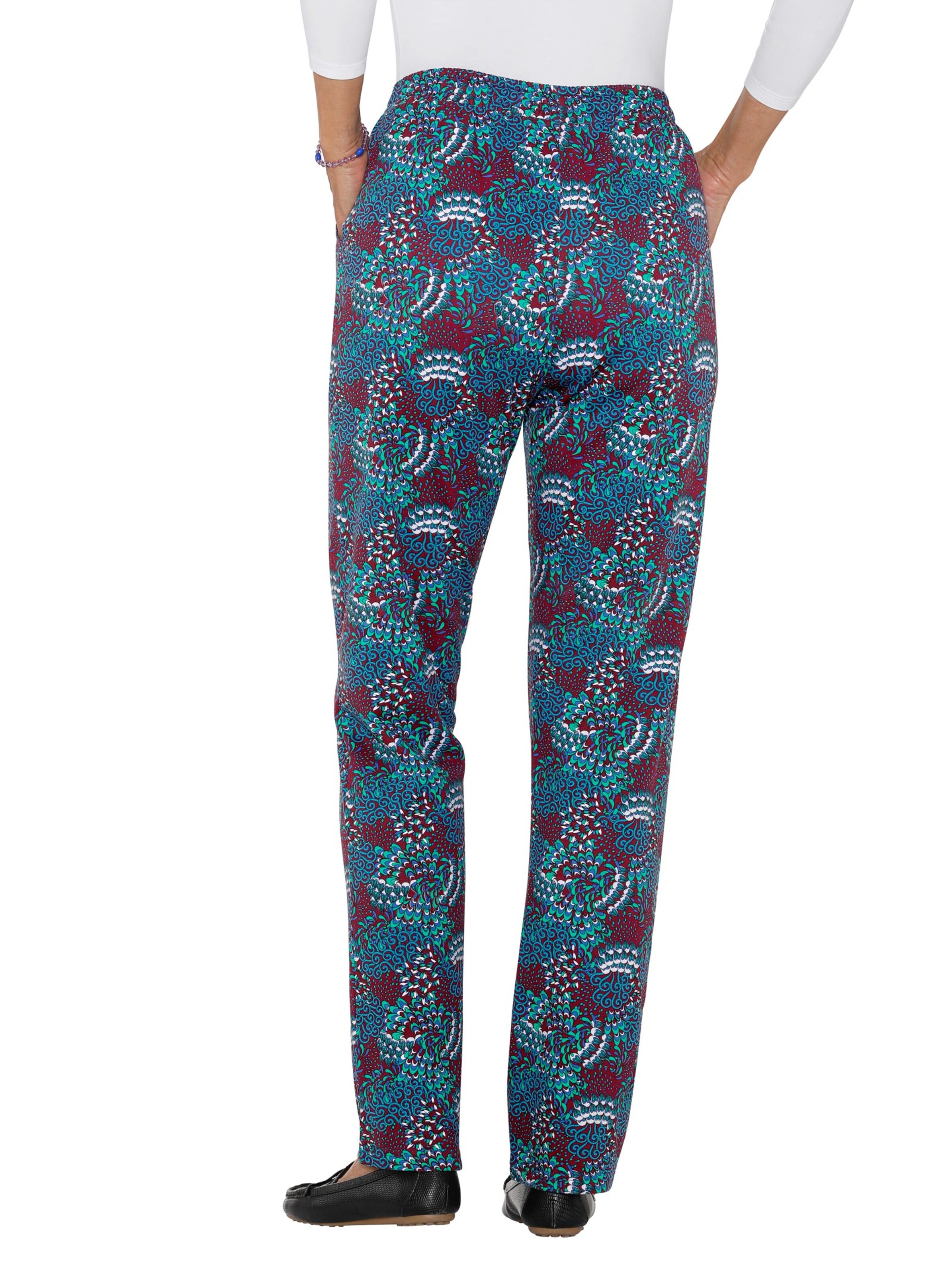 Hose - rot-grün-gemustert