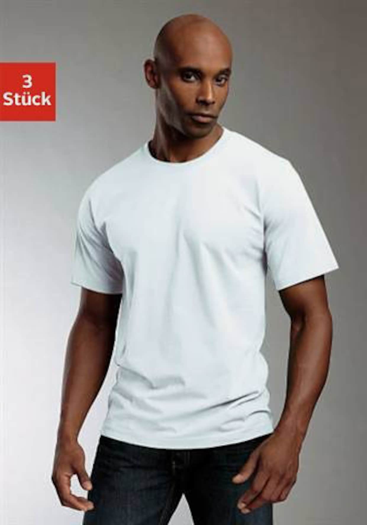 H.I.S T-shirt - wit, rood, marine
