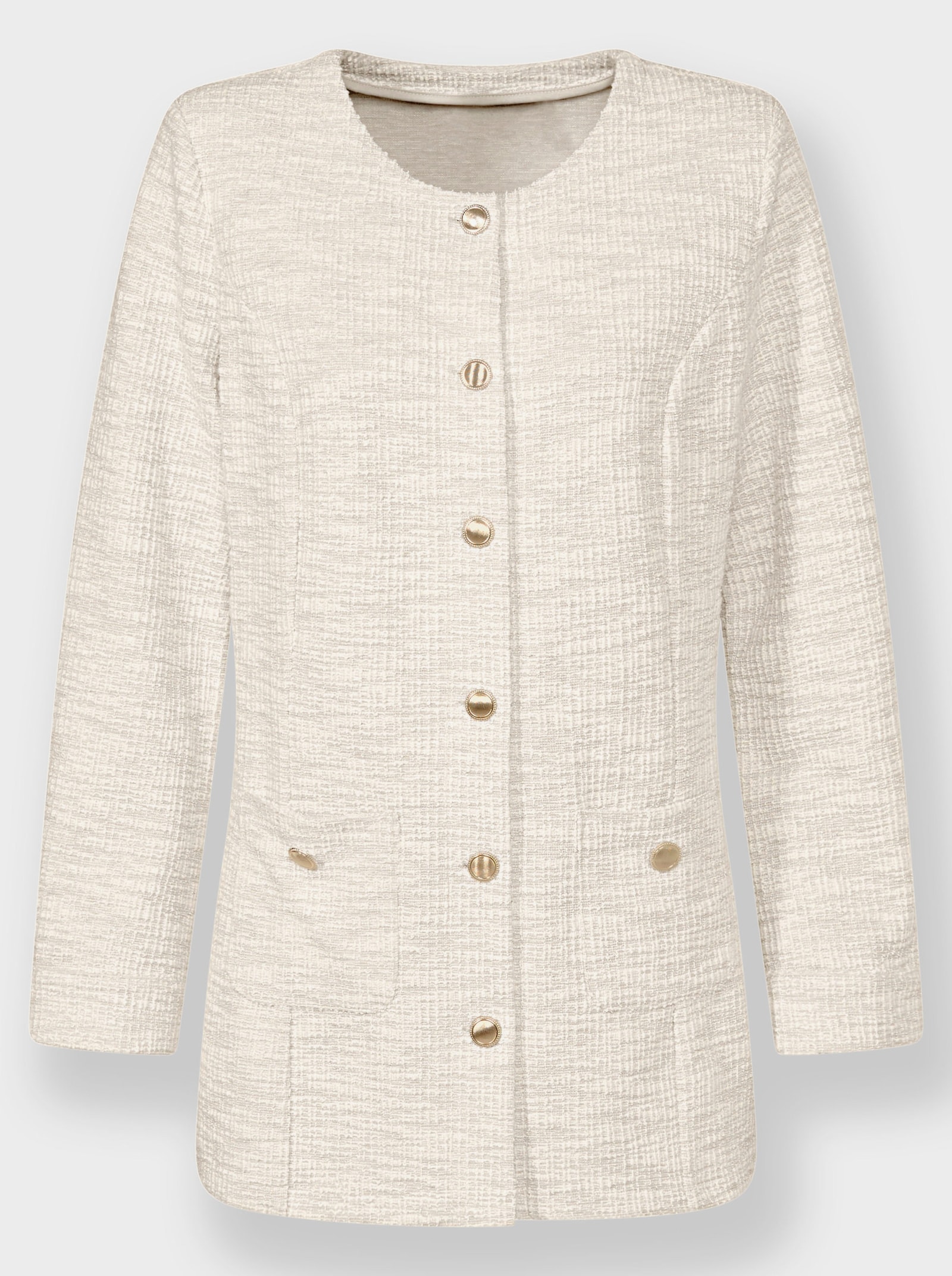 heine Hosenanzug aus Struktur-Jersey - champagner