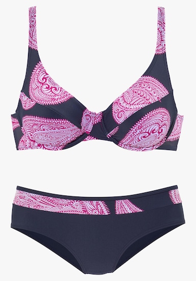 LASCANA Beugelbikini - marine geprint