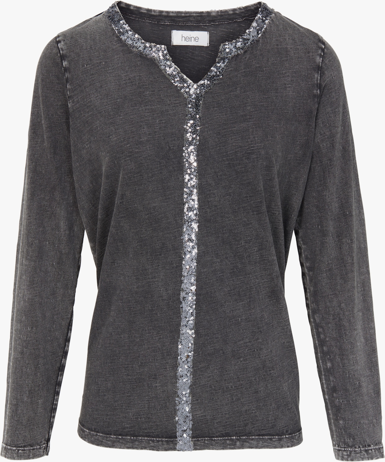 heine Shirt met lange mouwen - grijs