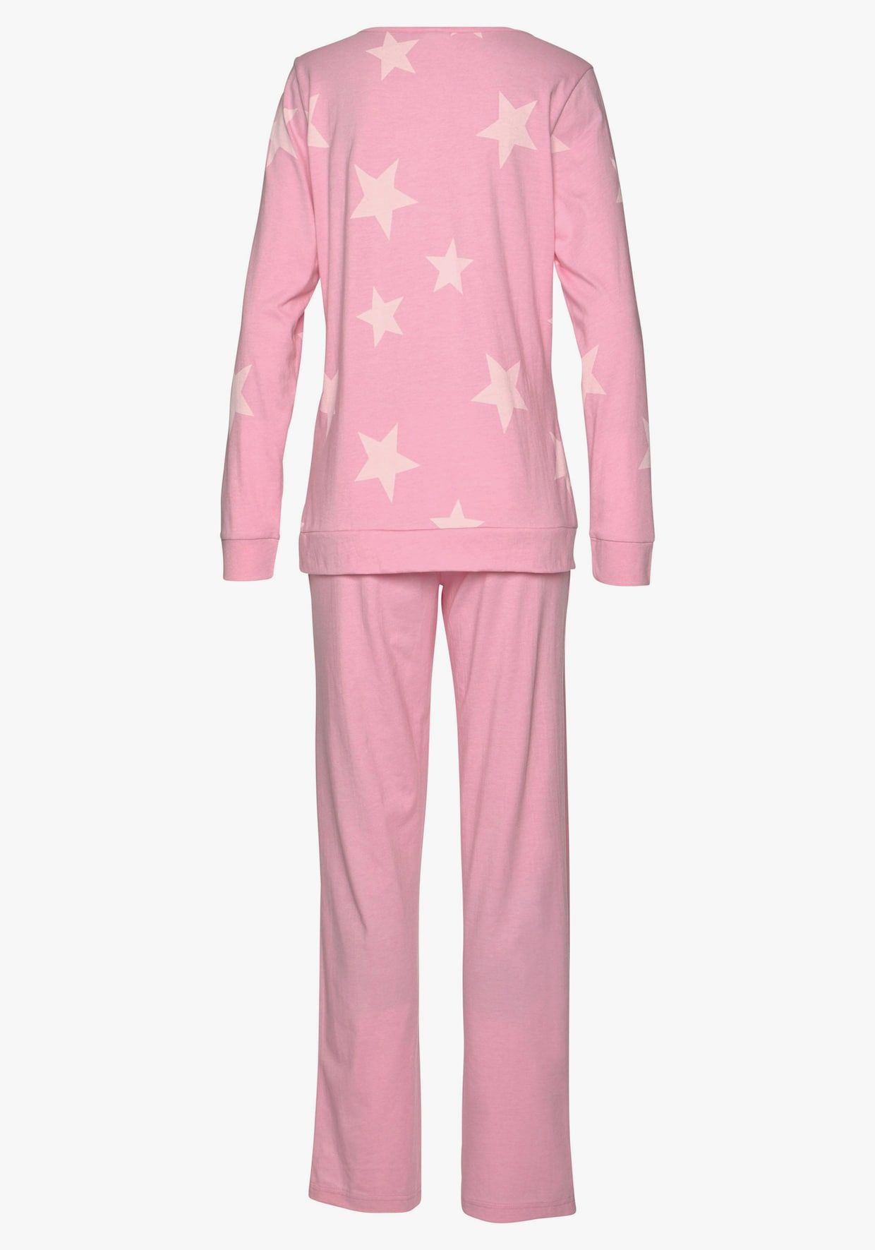 Arizona Pyjama - gris-rose-étoiles