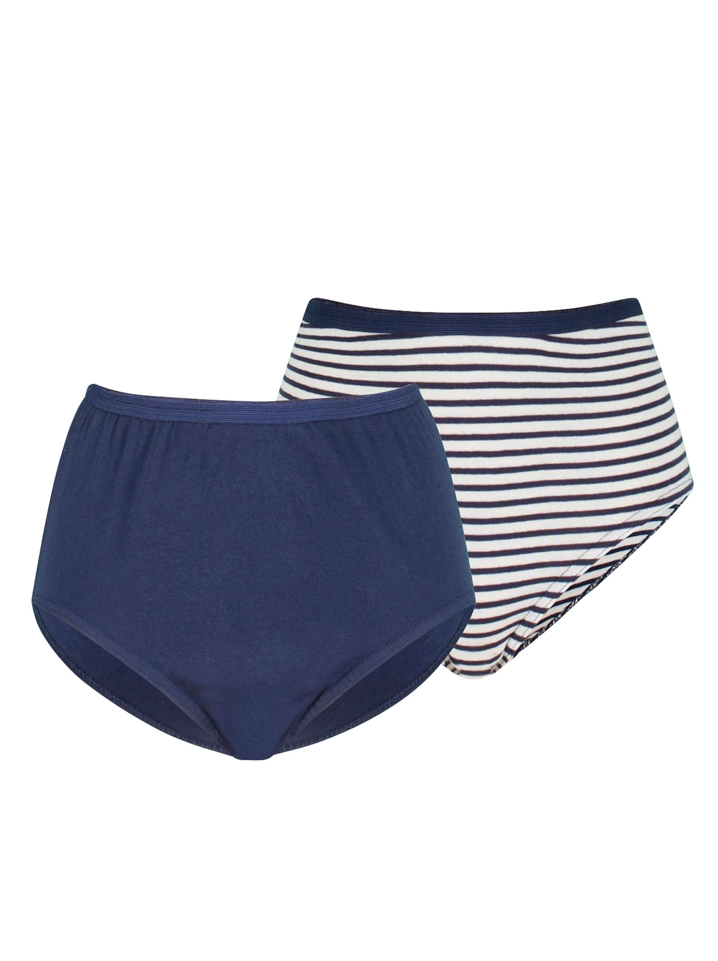 wäschepur Taillenslip - marine + marine-geringelt