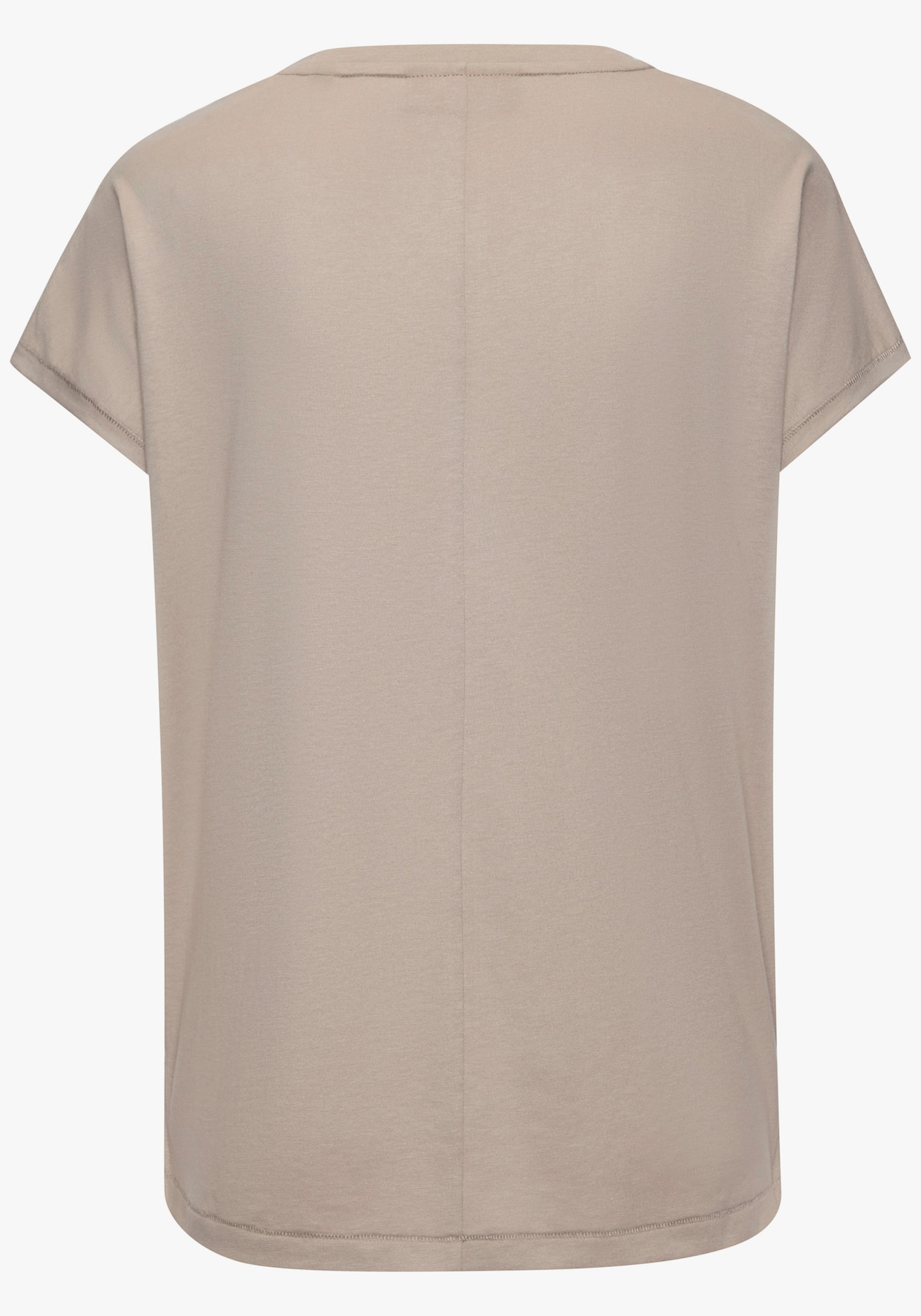 Elbsand Shirt met V-hals - taupe