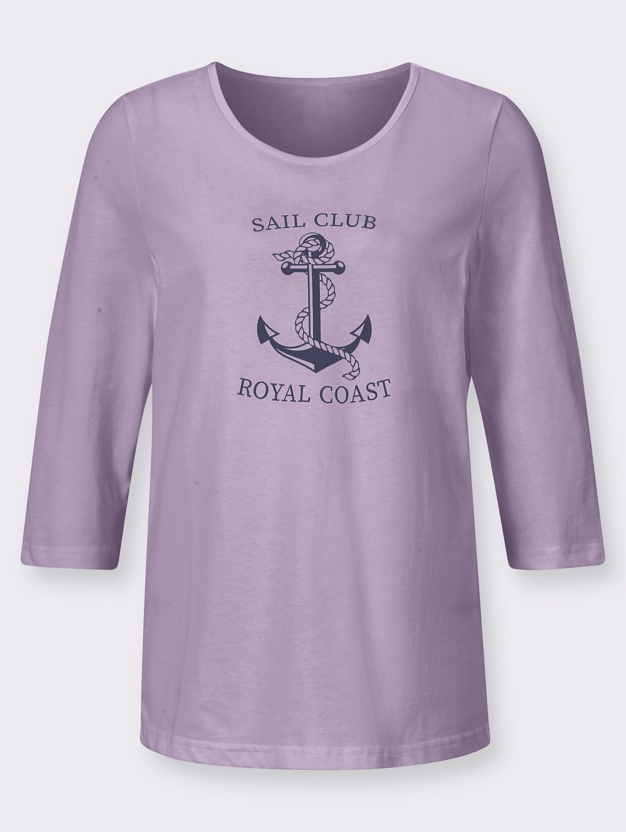 Shirt met 3/4-mouw - lila