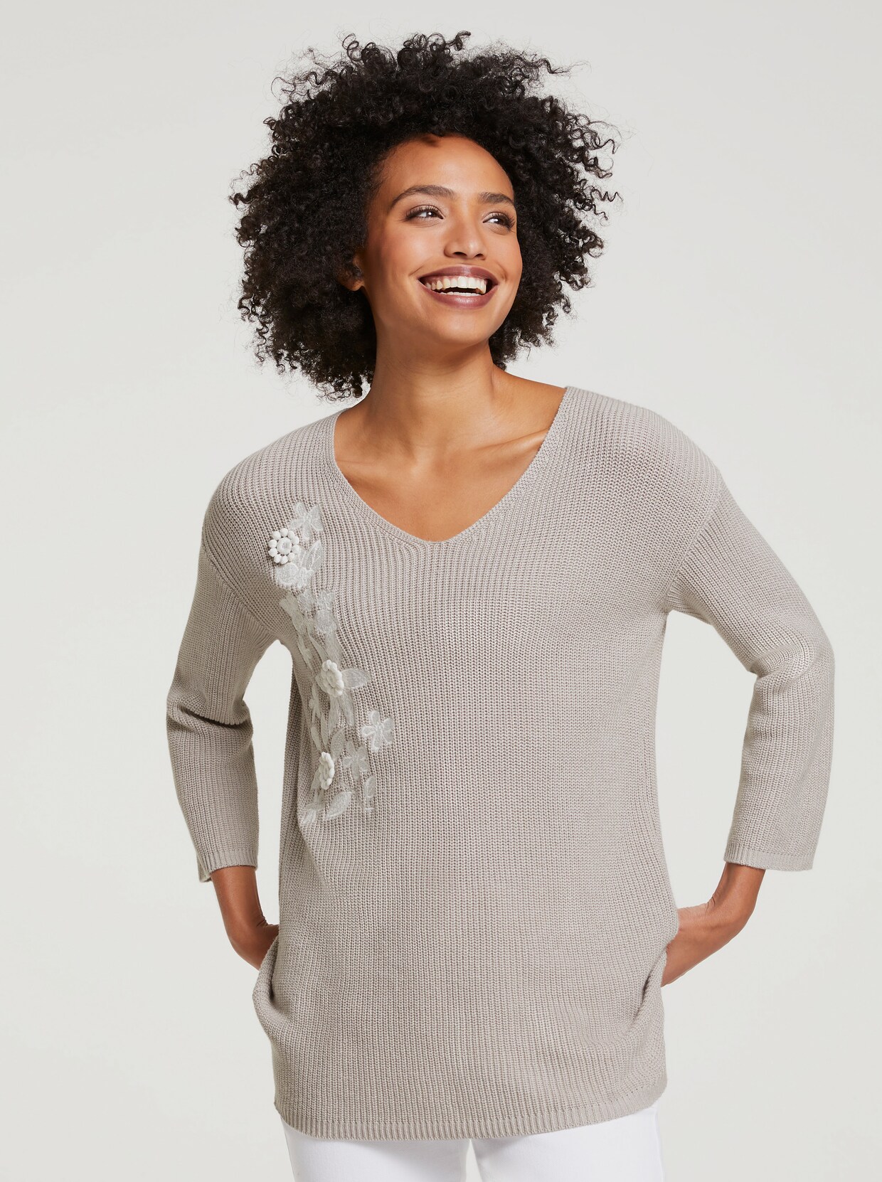 heine Pullover - lichtgrijs