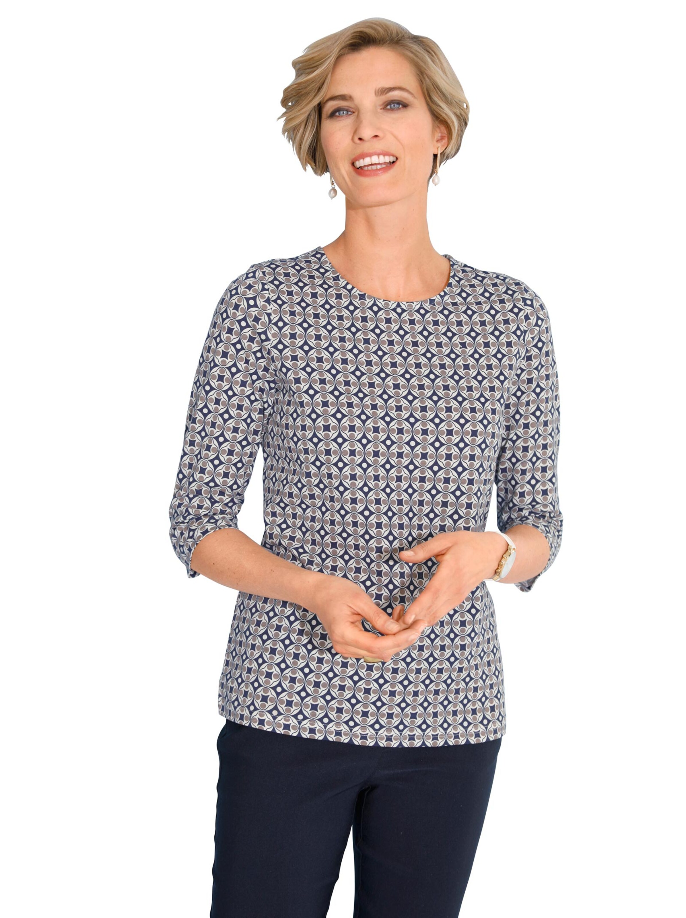 Shirt - marine-bedruckt