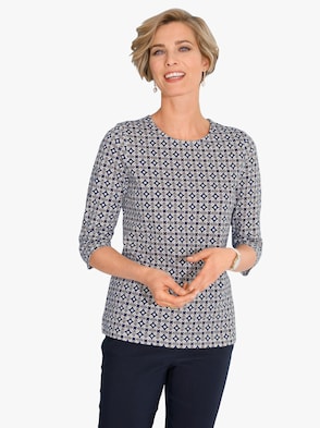 Shirt - marine-bedruckt