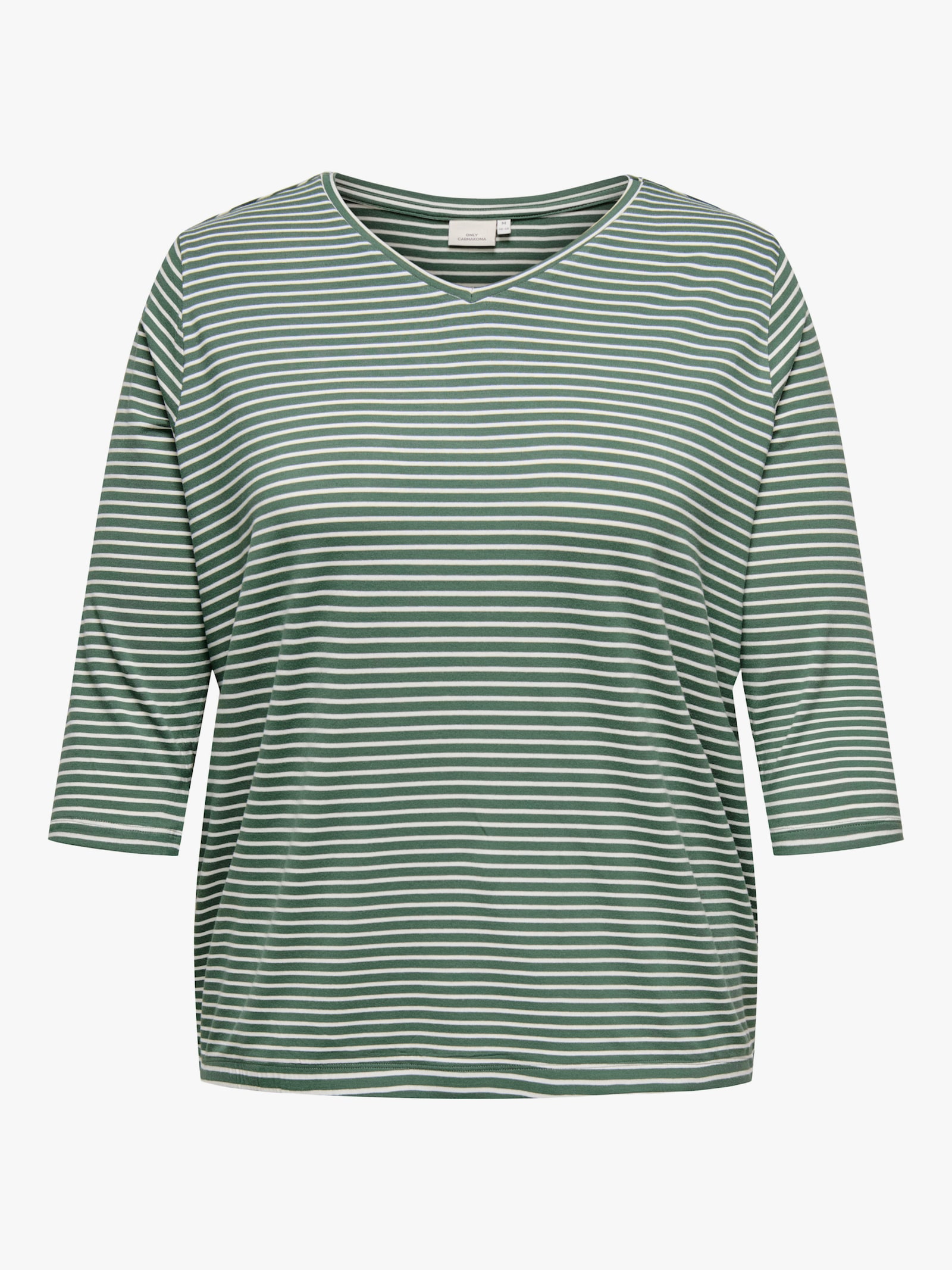 ONLY CARMAKOMA 3/4-Arm-Shirt - laurel wreath stripes:cloud dancer