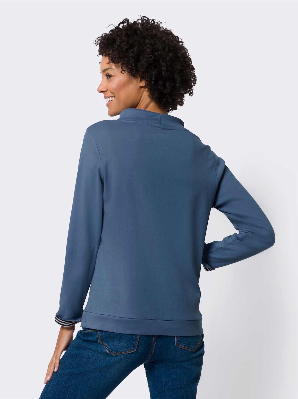 Sweatshirt - mittelblau