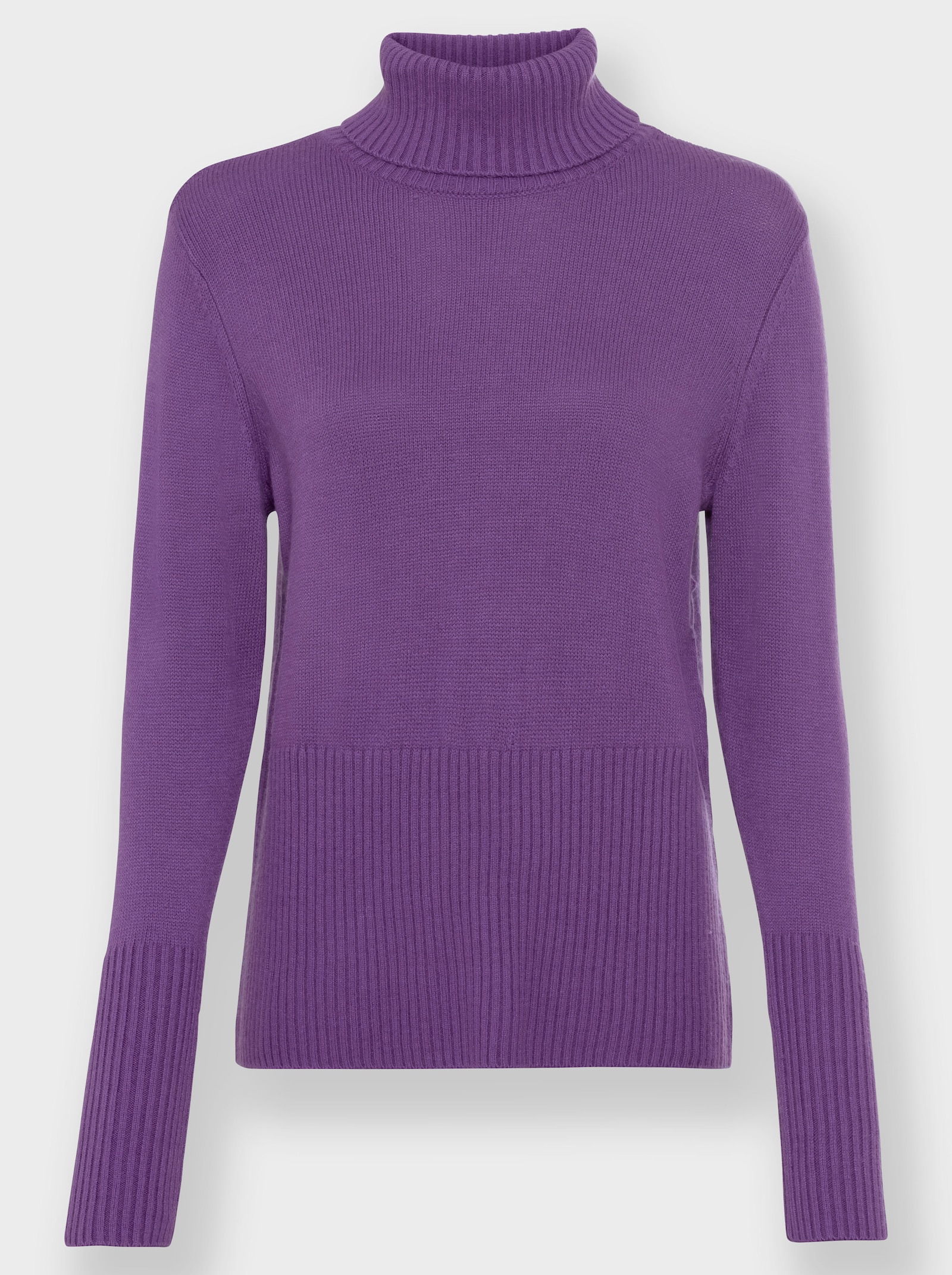 heine Rollkragenpullover mit 20% Kaschmir - lila