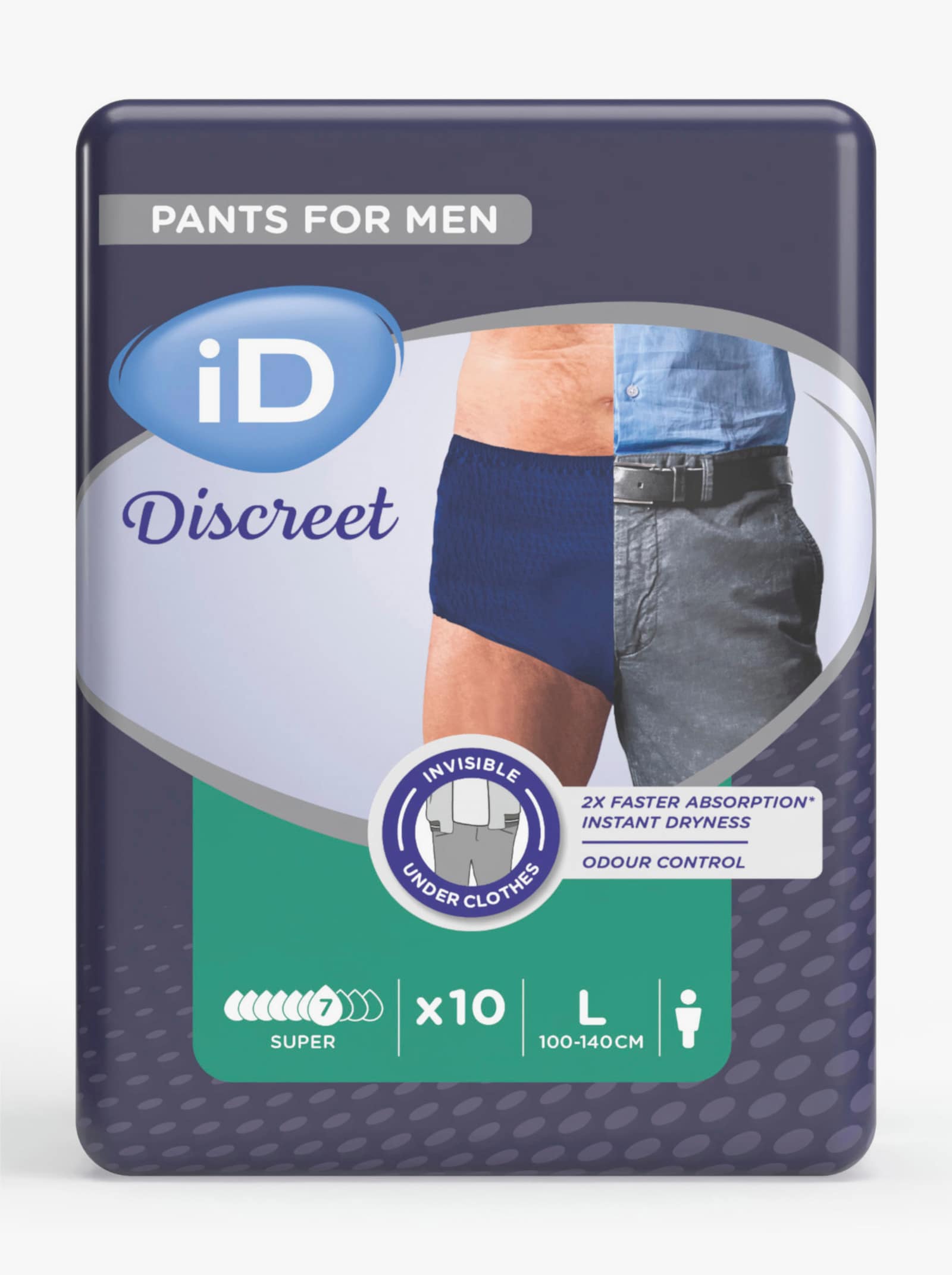 Inkontinenzslip als Einweg-Slip für Herren - dunkelblau