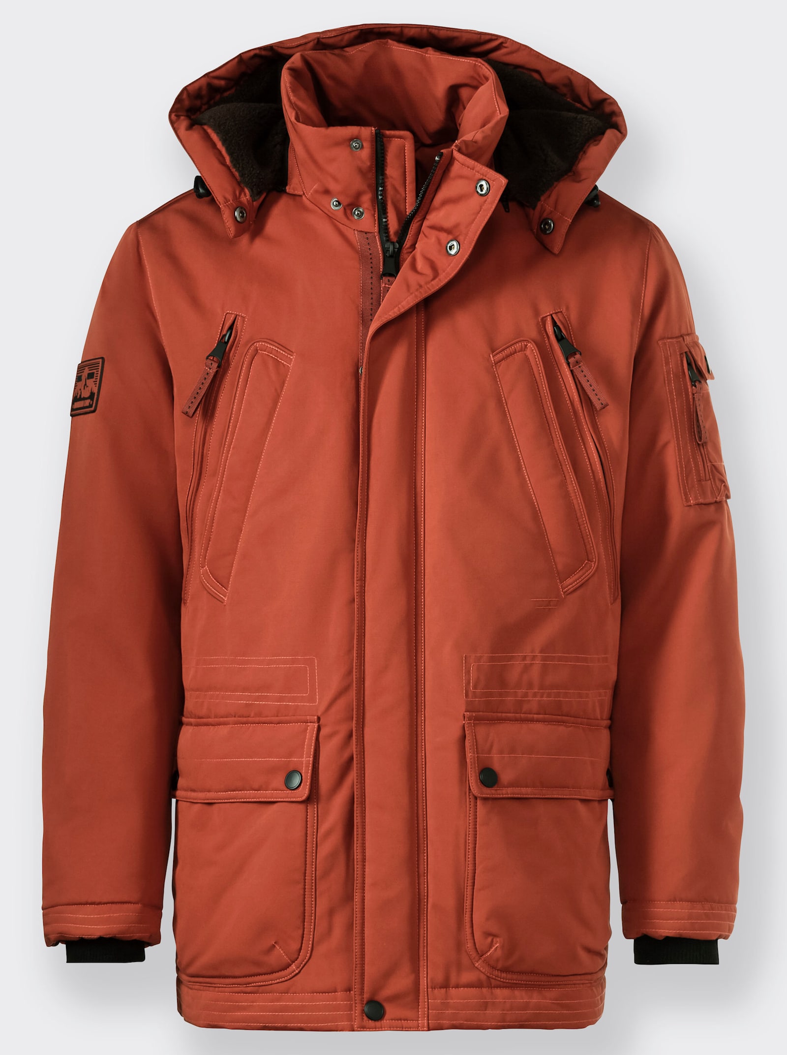 Marco Donati Parka - rostrot