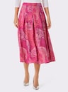 CREATION L PREMIUM A-Linien-Rock in TENCEL-Qualität - fuchsia-koralle-bedruckt