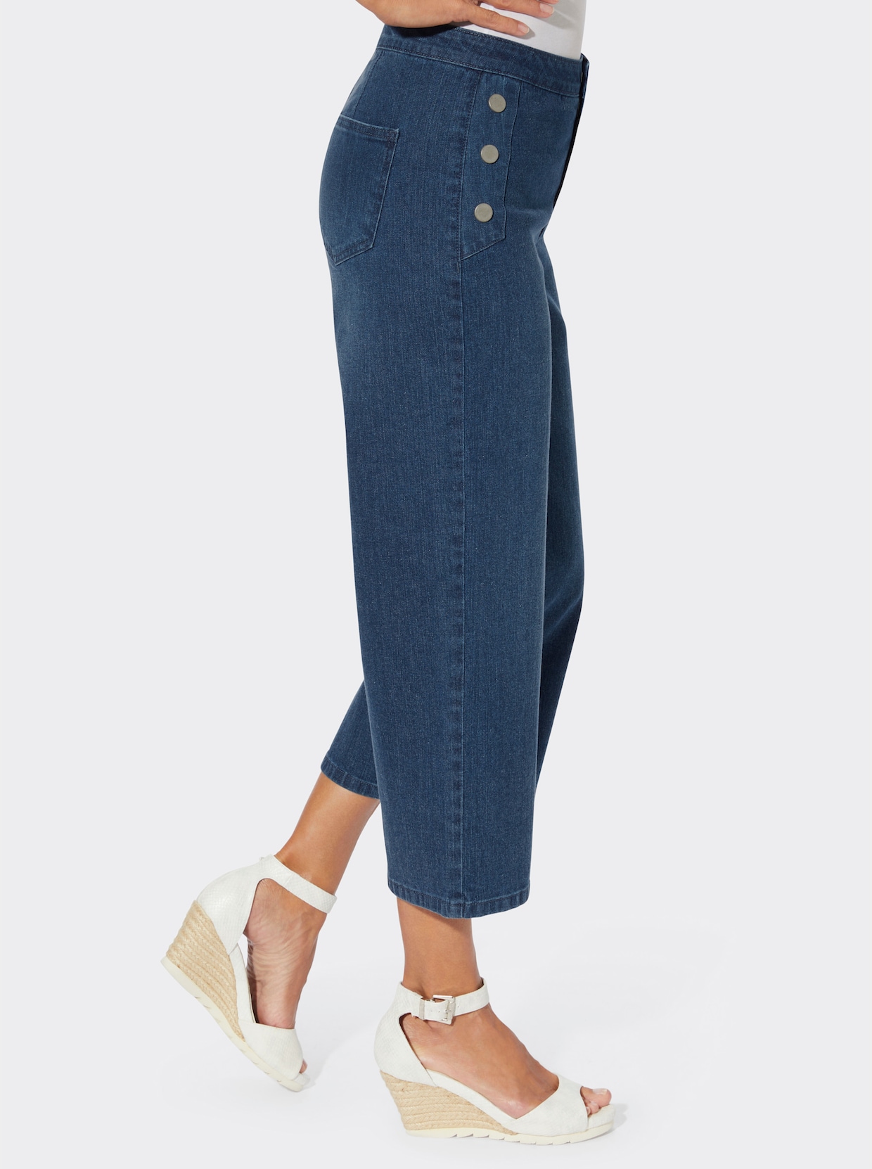 Culotte - blue-stonewashed