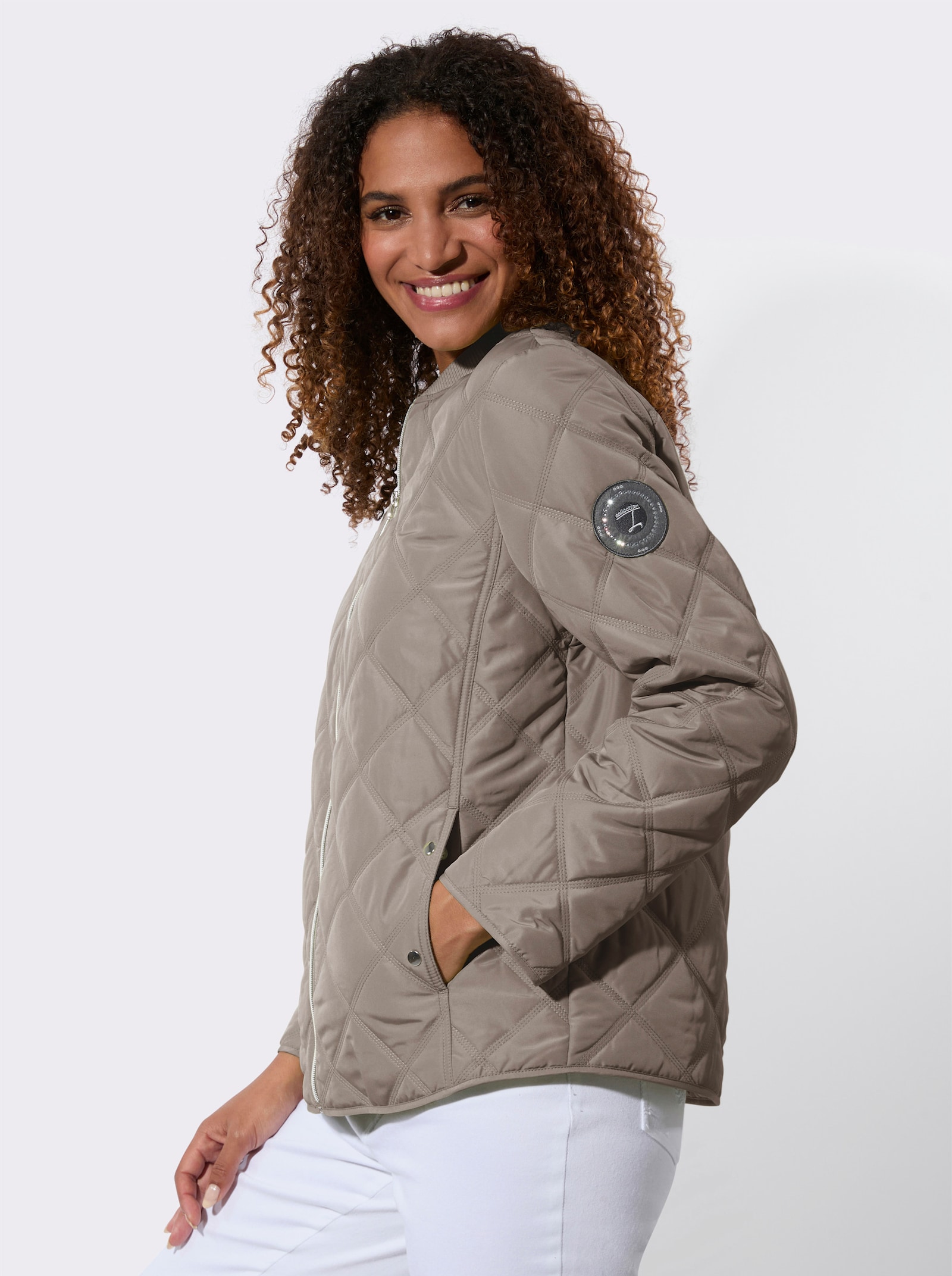 Steppjacke - taupe