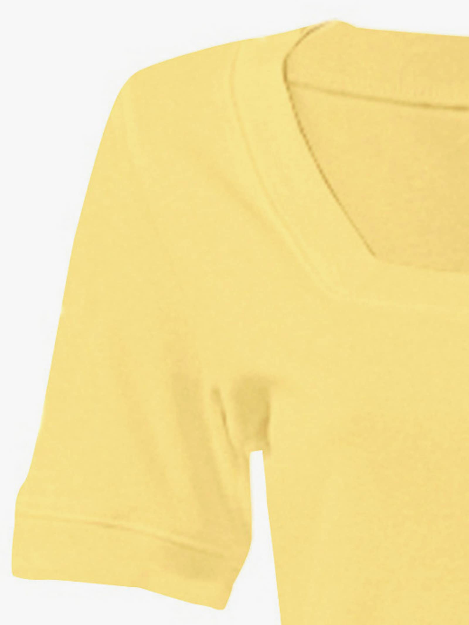 heine Shirt aus Rippenware - gelb