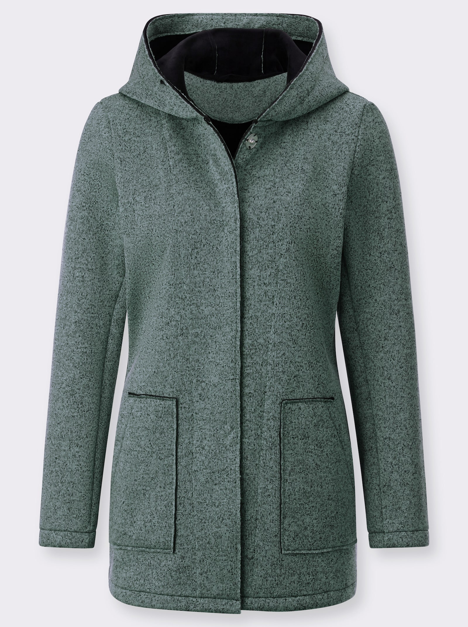 Übergangsjacke in Melange-Qualität - jade-meliert
