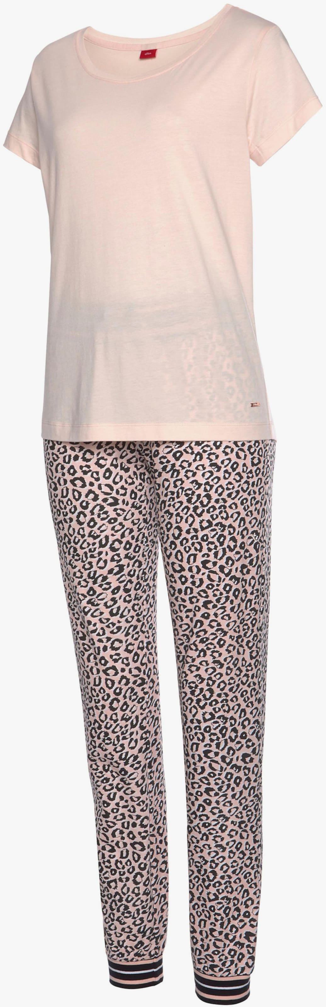 s.Oliver Pyjama - rose clair-blanc