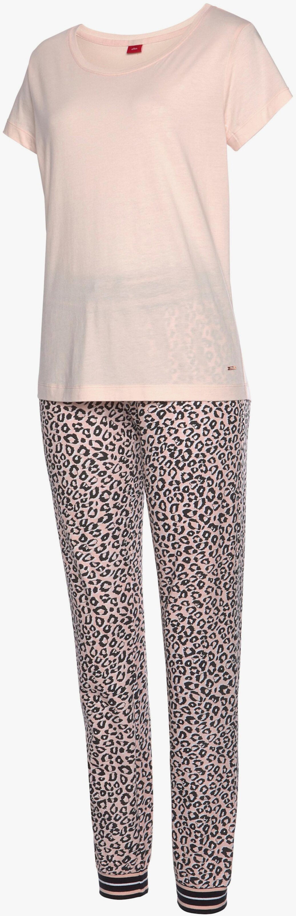 s.Oliver Schlafanzug - hellrosa-weiß