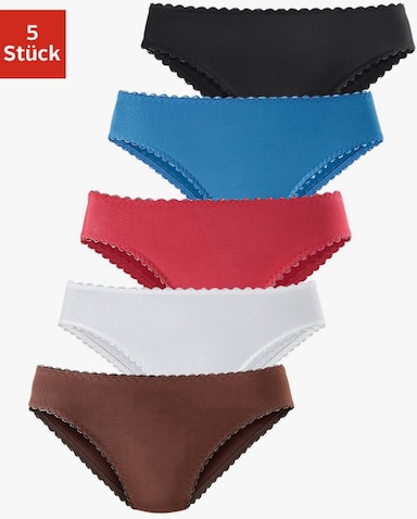 petite fleur Slips jazz - marron, blanc, rouge, bleu clair, noir