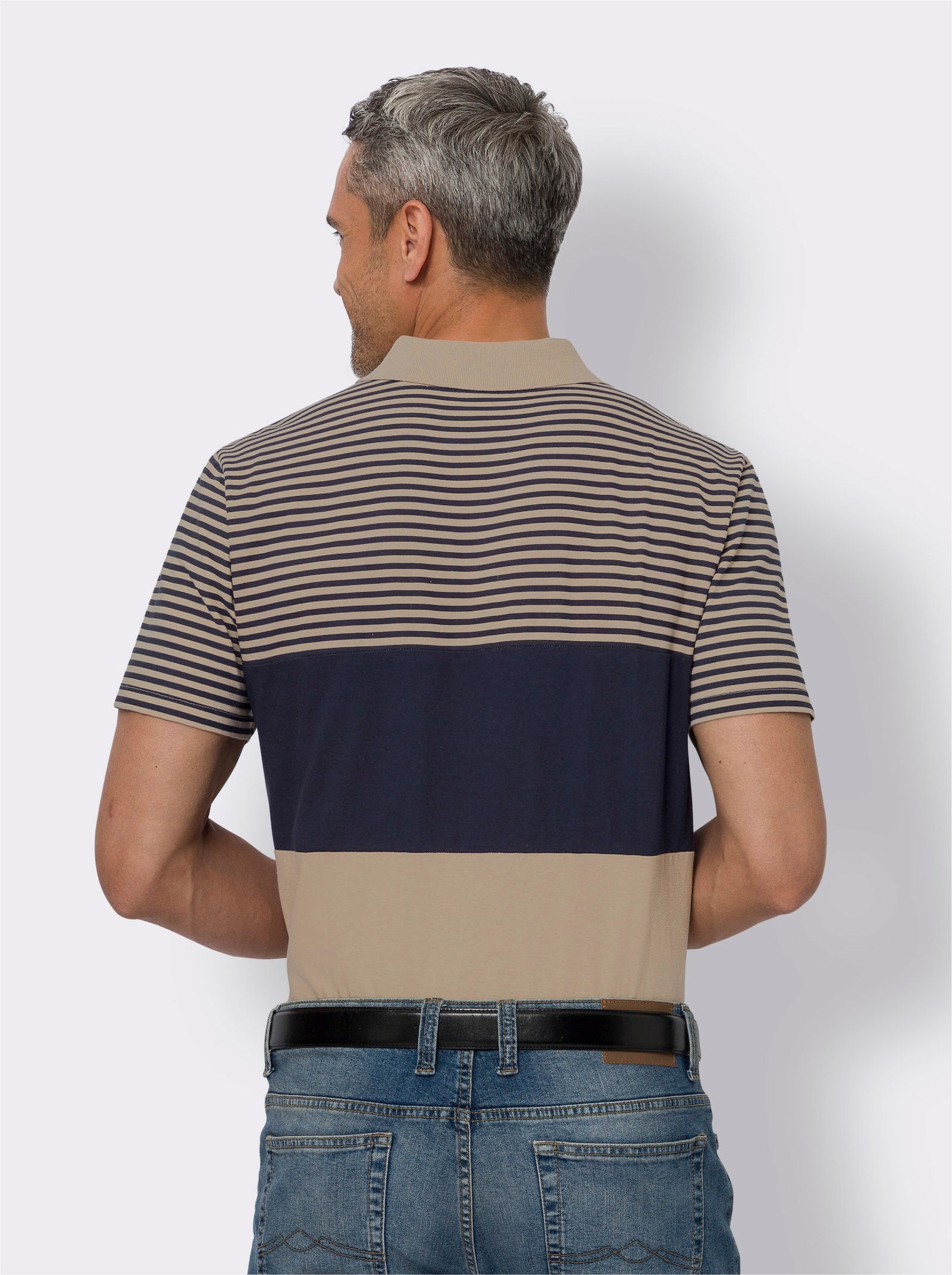 Poloshirt im Ringel-Dessin - sesam-marine