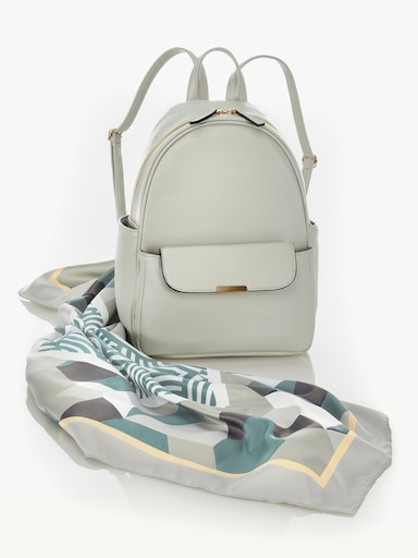 Rucksack mit Tuch - grün