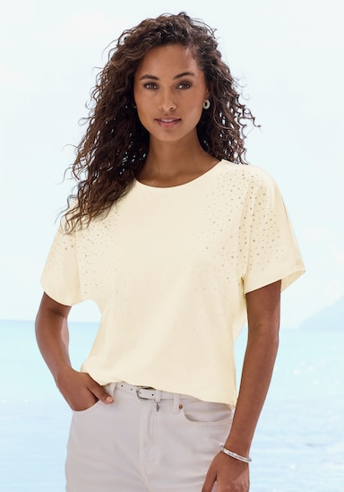 LASCANA T-Shirt - gelb