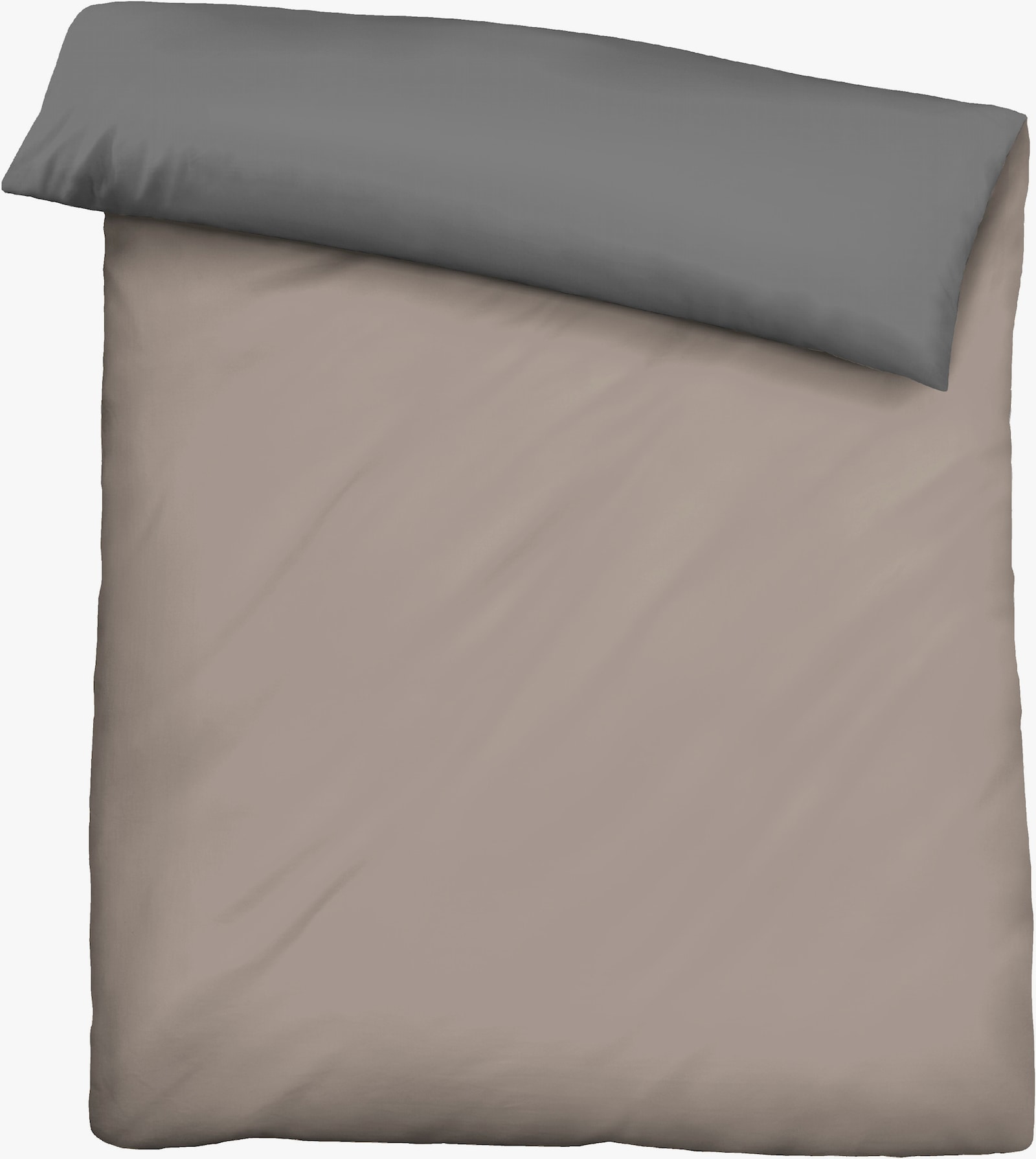 Biberna Bettwäsche - taupe-grau