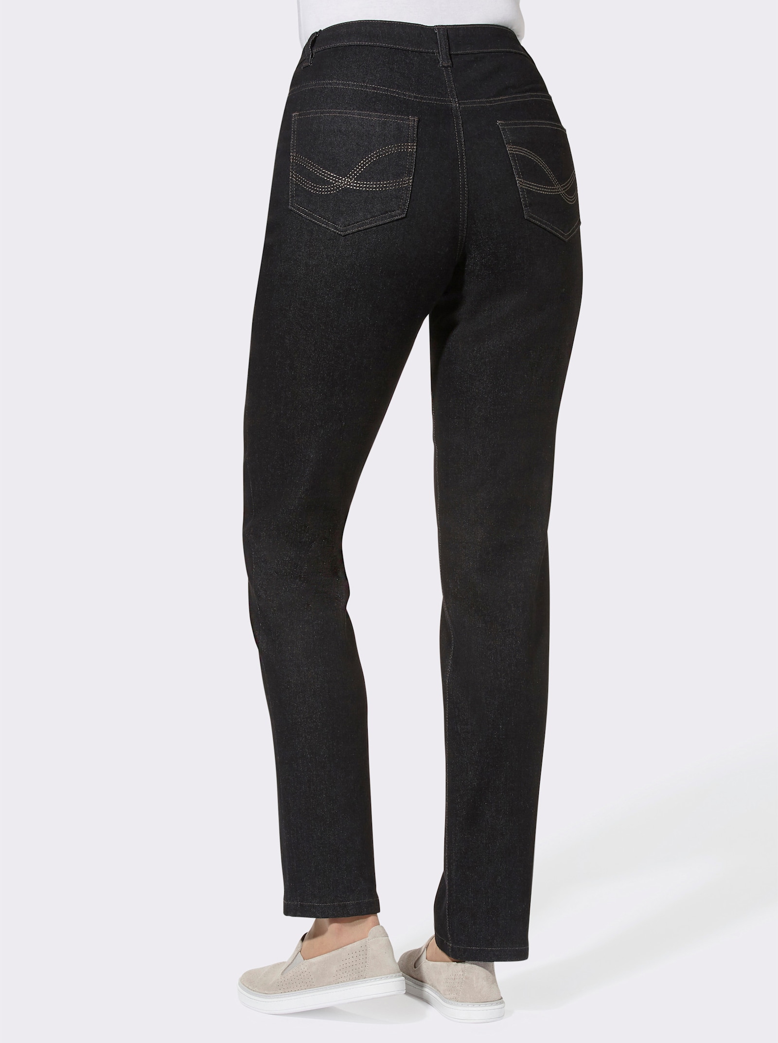 5-Pocket-Jeans , passgenau dank Stretch - schwarz