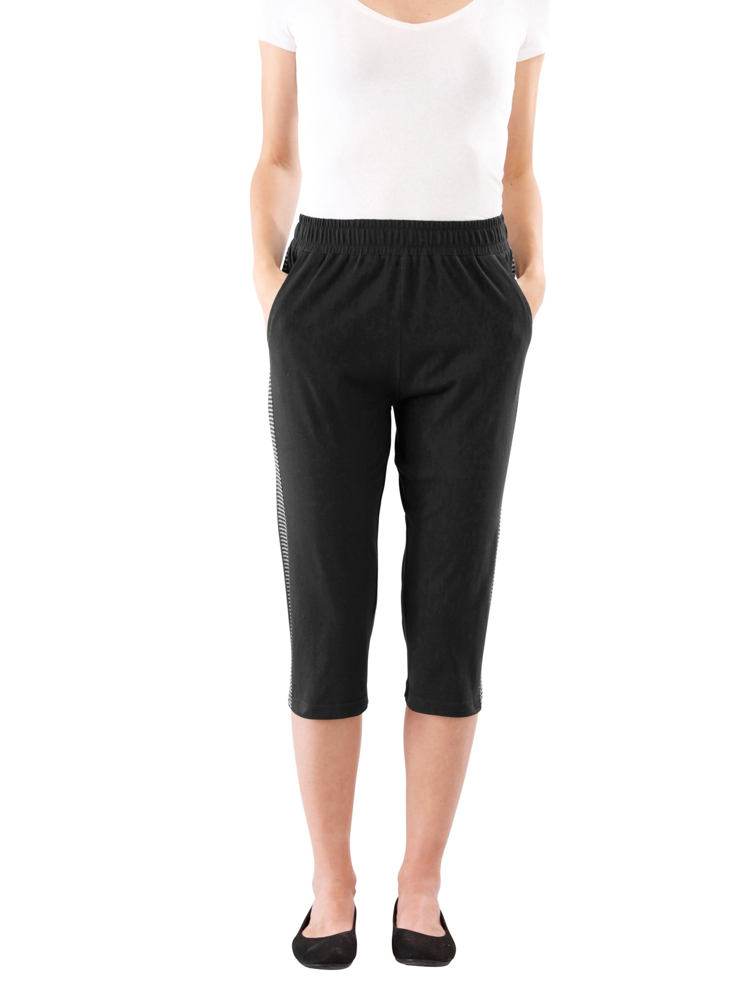 Capri-Freizeithose - schwarz