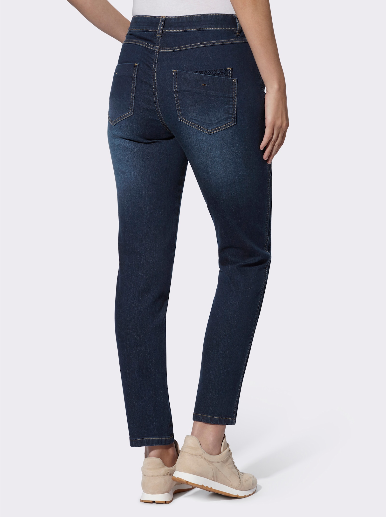 heine Jean style boyfriend - bleu foncé