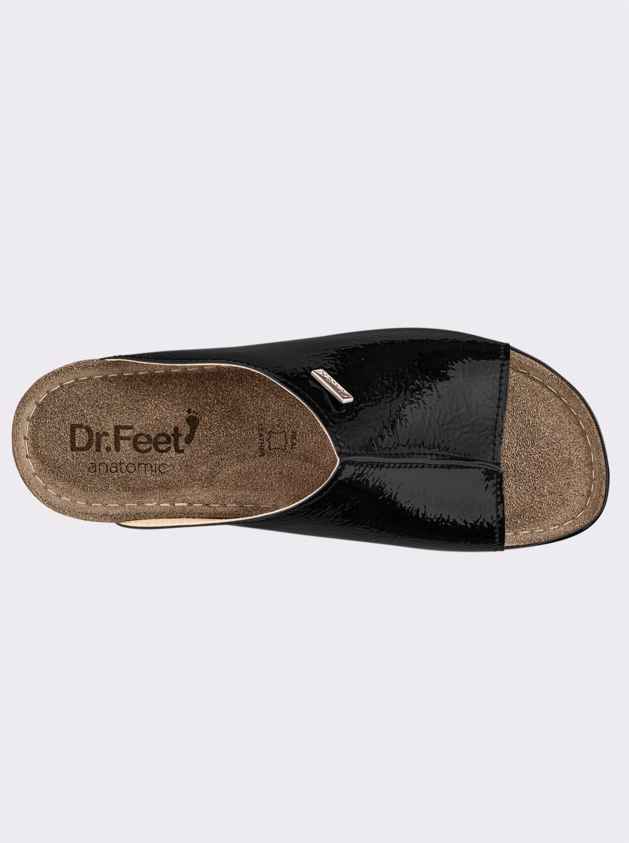 Dr. Feet huisschoenen - zwart