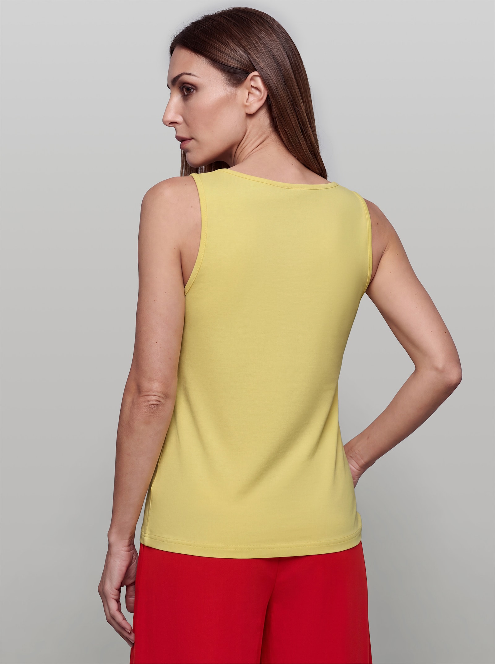 heine Shirttop mit Schriftzug - zitrone