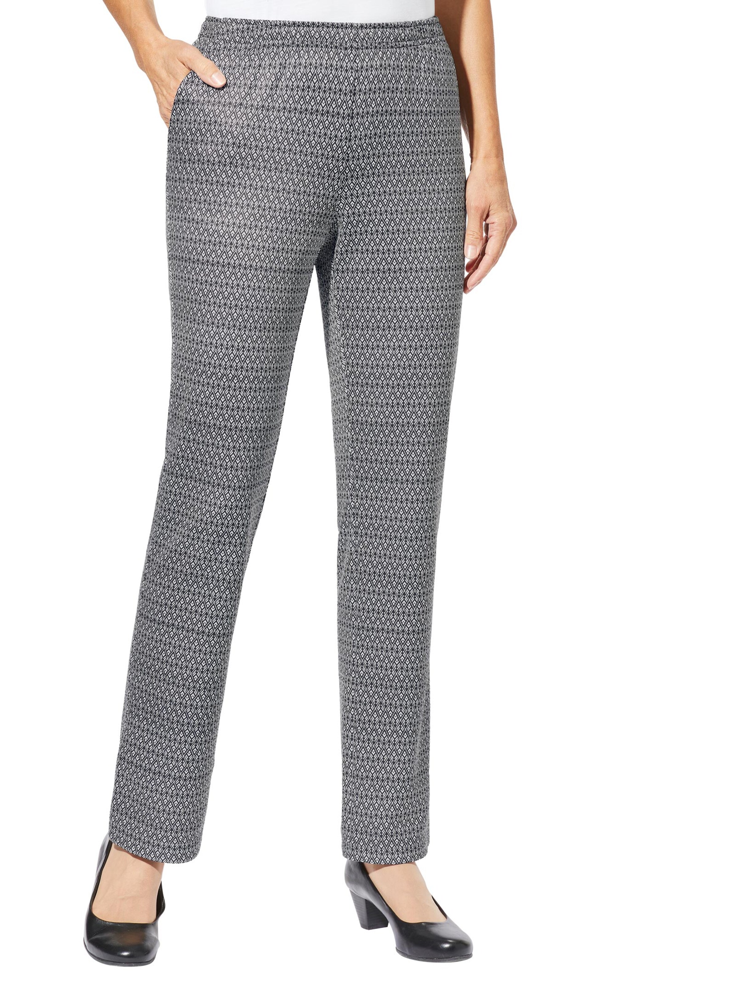 Jersey-Hose - schwarz Raute