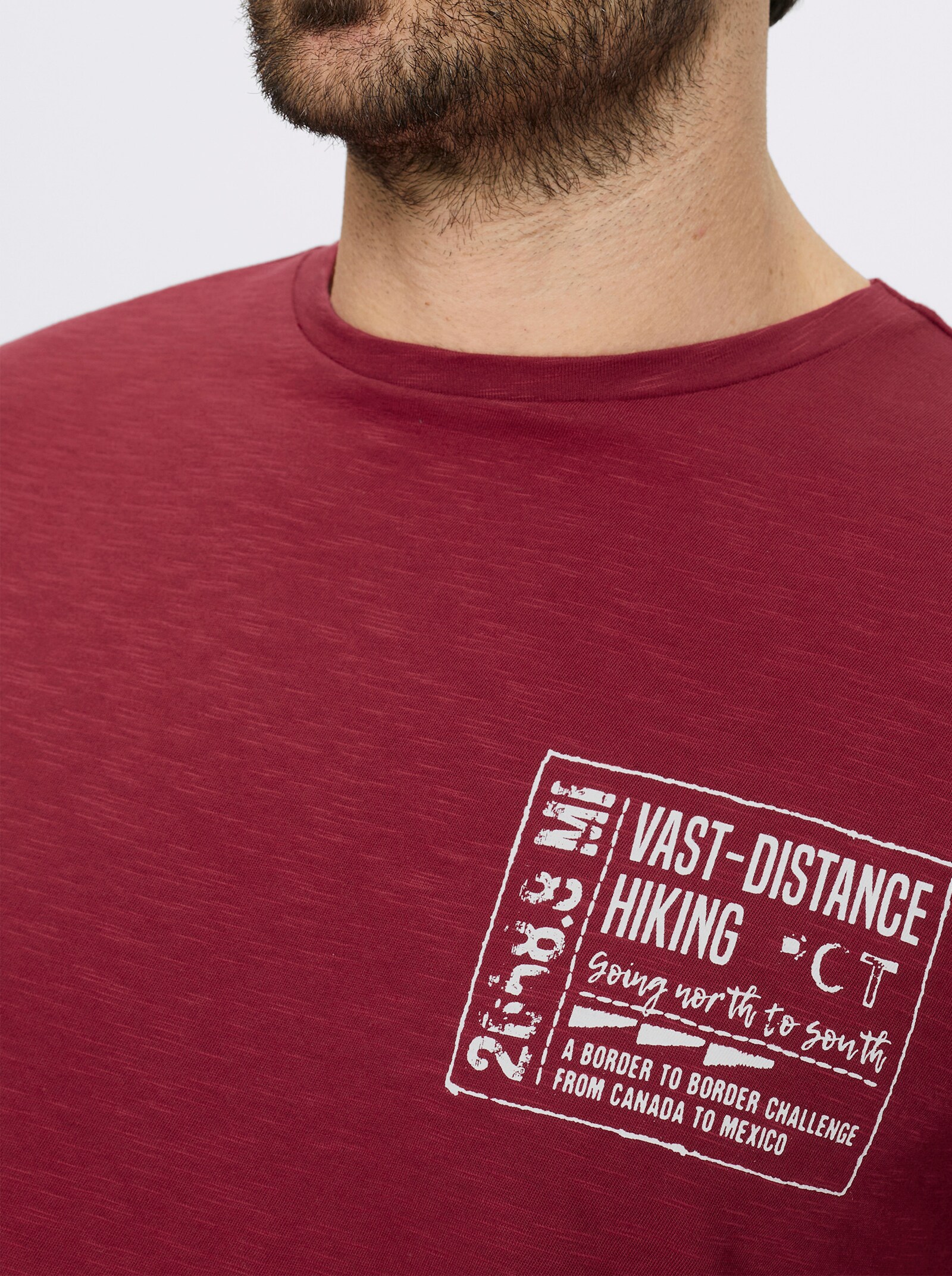 Catamaran Langarmshirt mit platziertem Druck - kirsche-bedruckt