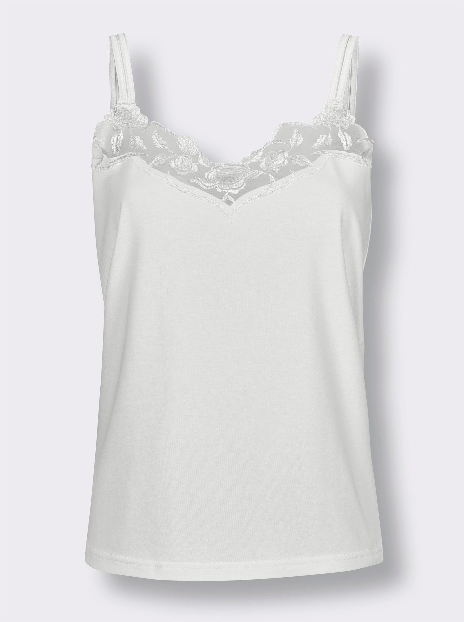 wäschepur Trägerhemd - weiß