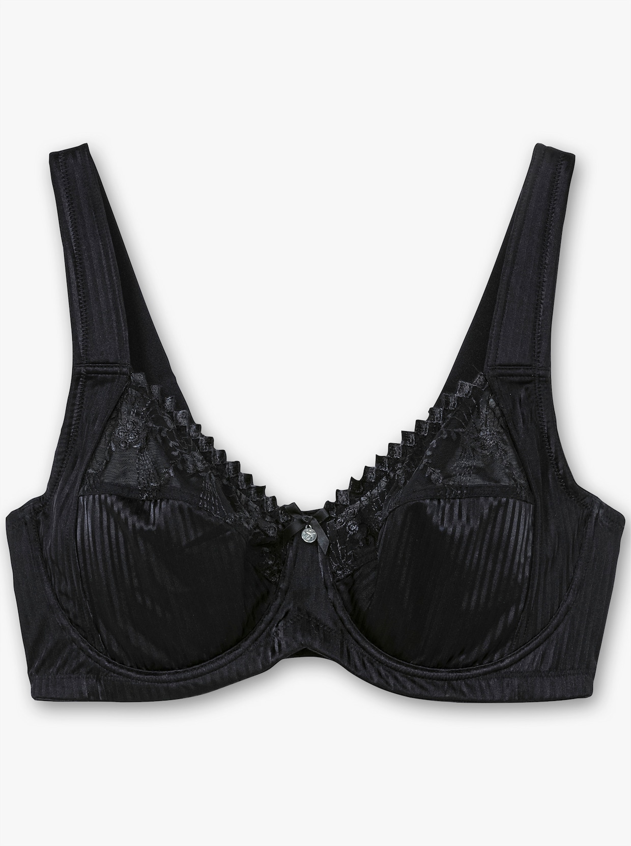sheego Minimizer-beha met beugel - zwart