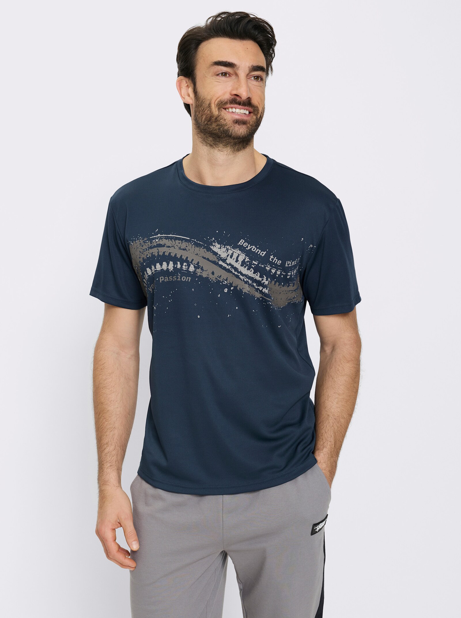 Catamaran Sports Funktionsshirt mit Wabenstruktur - dunkelblau