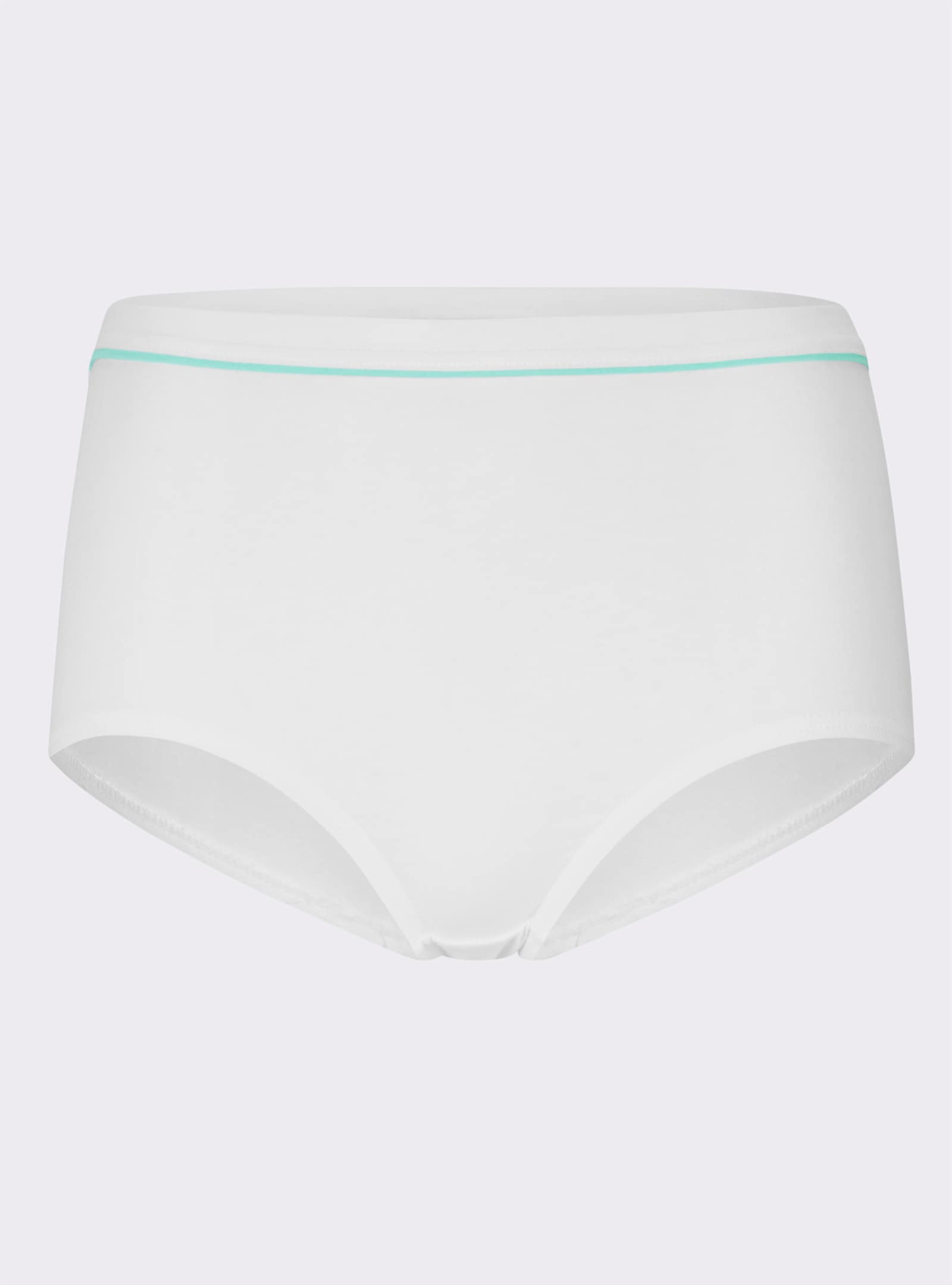 wäschepur Tailleslip met dubbel kruisje - 5x wit/munt + 5x wit/citroen