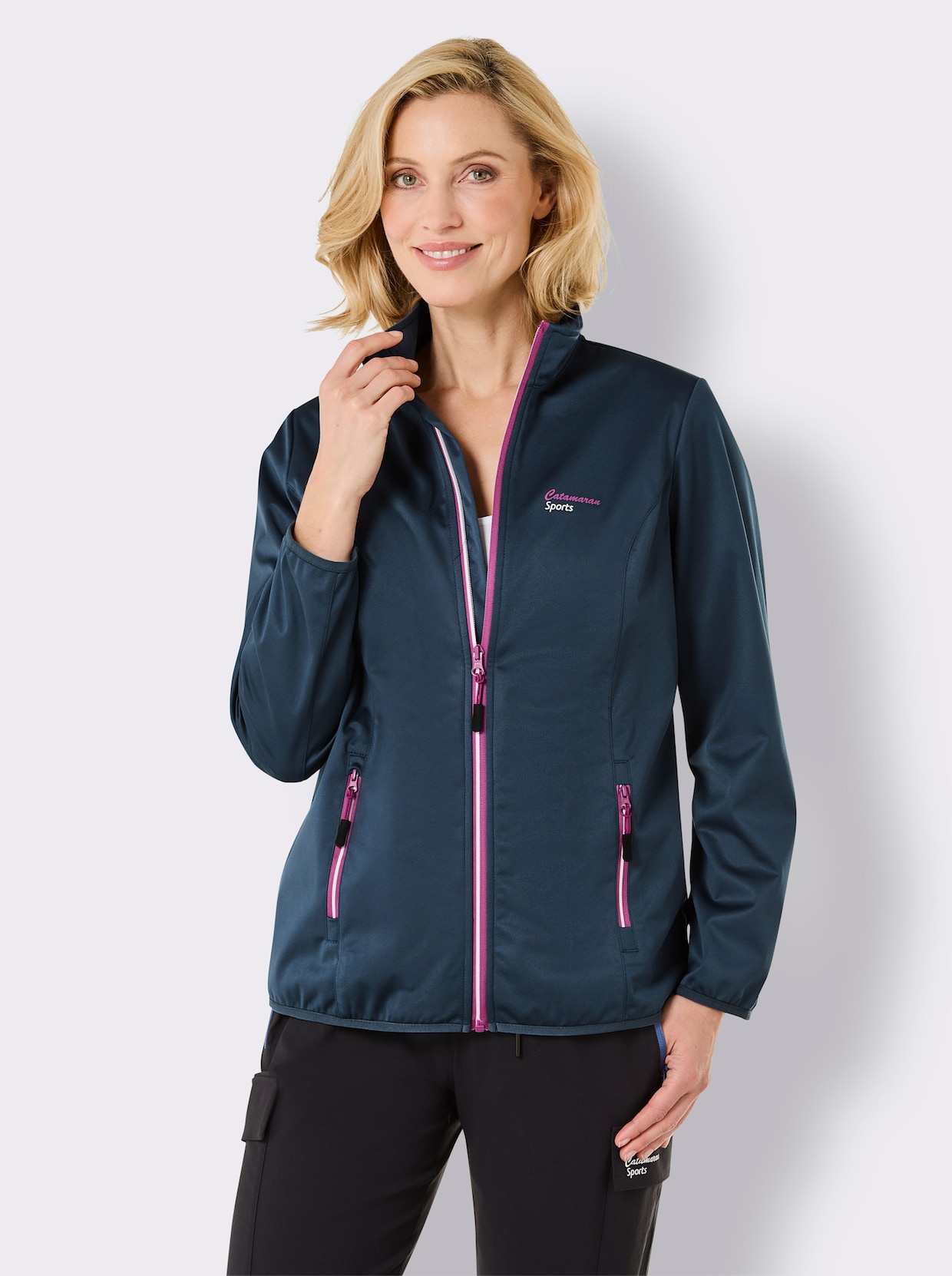 Catamaran Sports Softshell-jack - donkerblauw