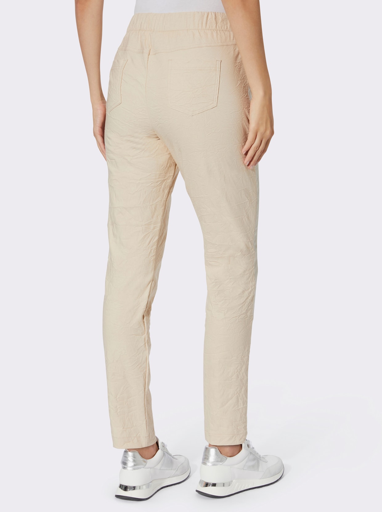 heine Broek met smalle pijpen - zand