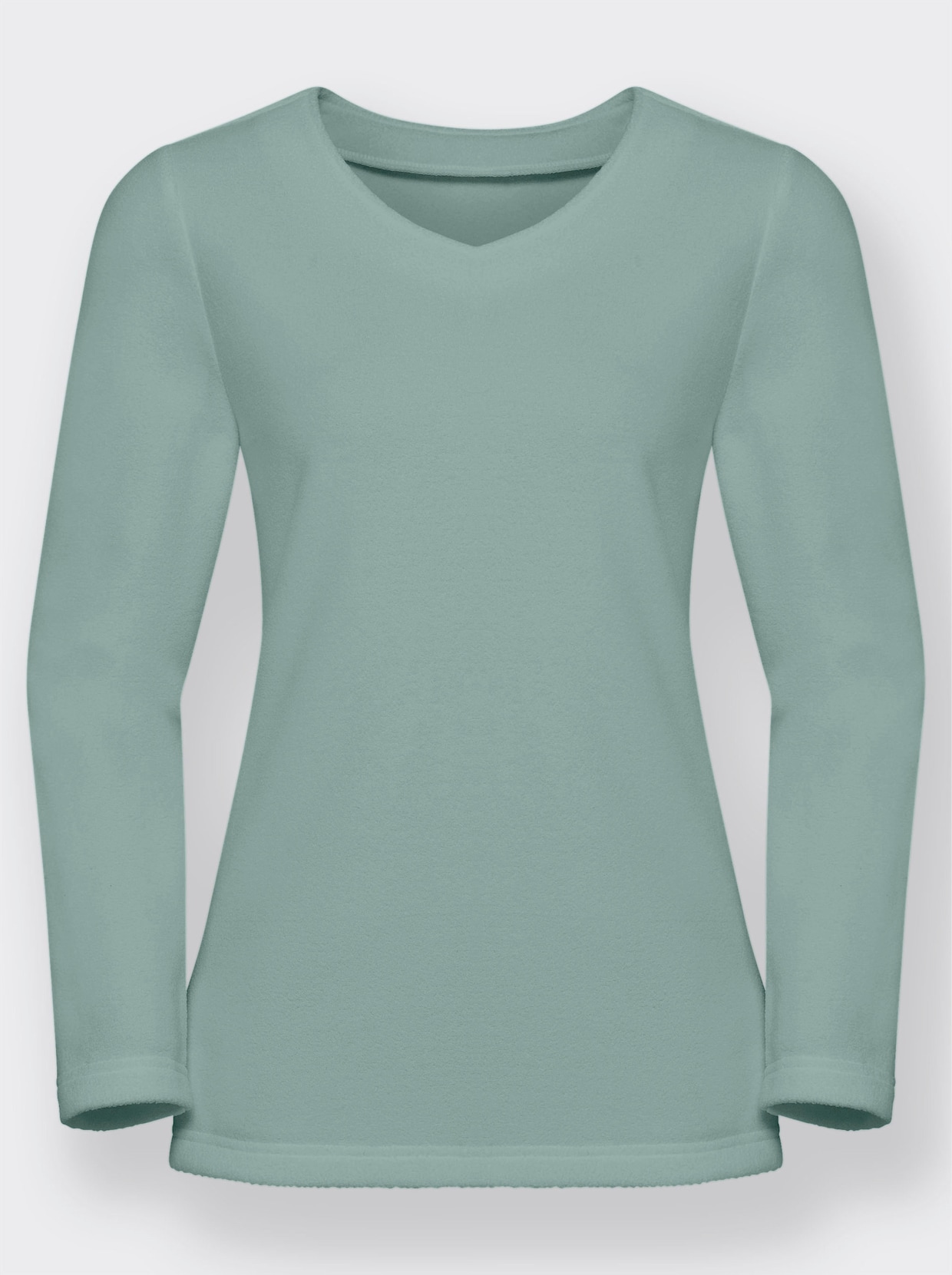 Fleecové tričko - limetková