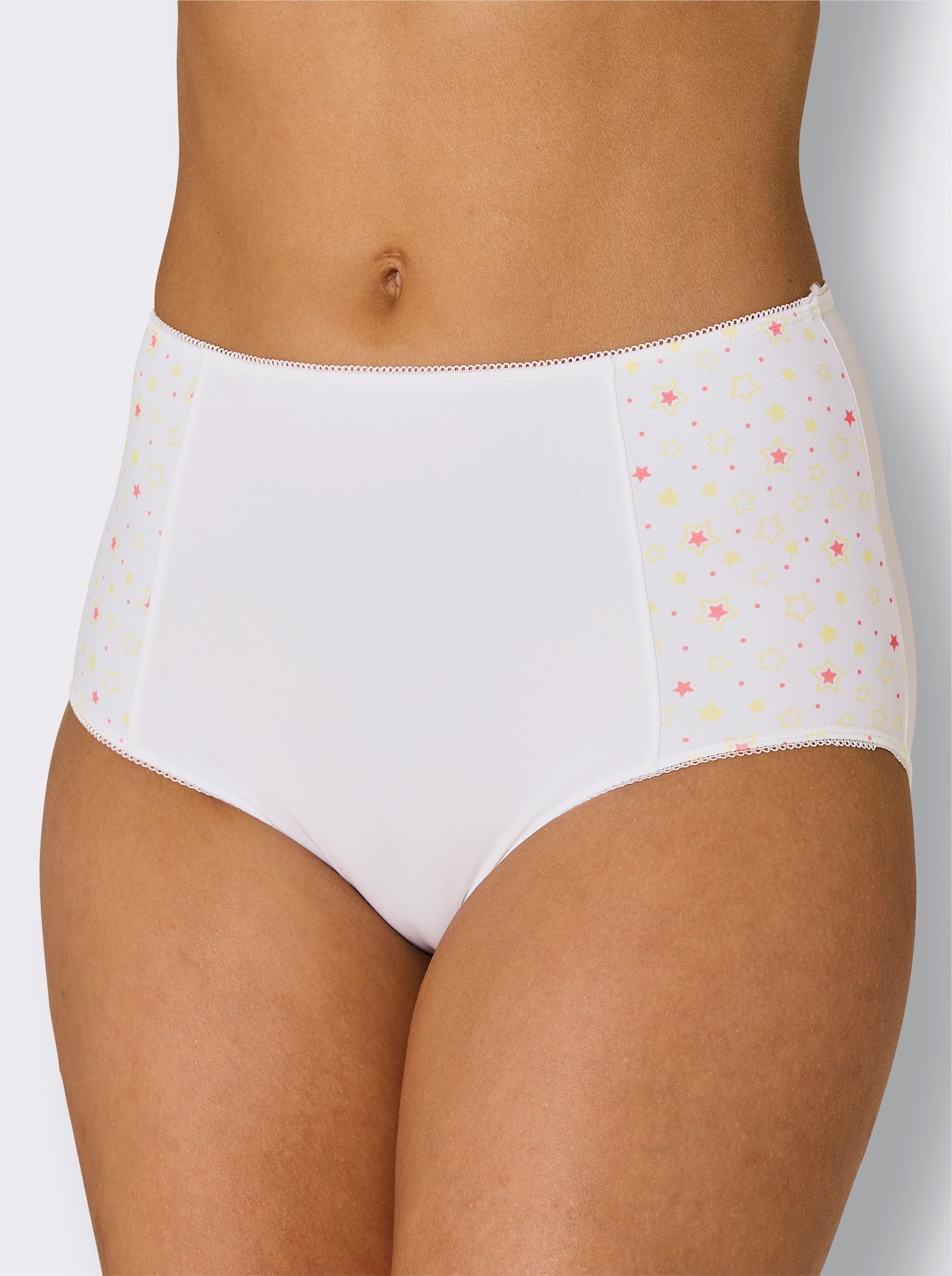 wäschepur Taillenslip - weiß-zitrone