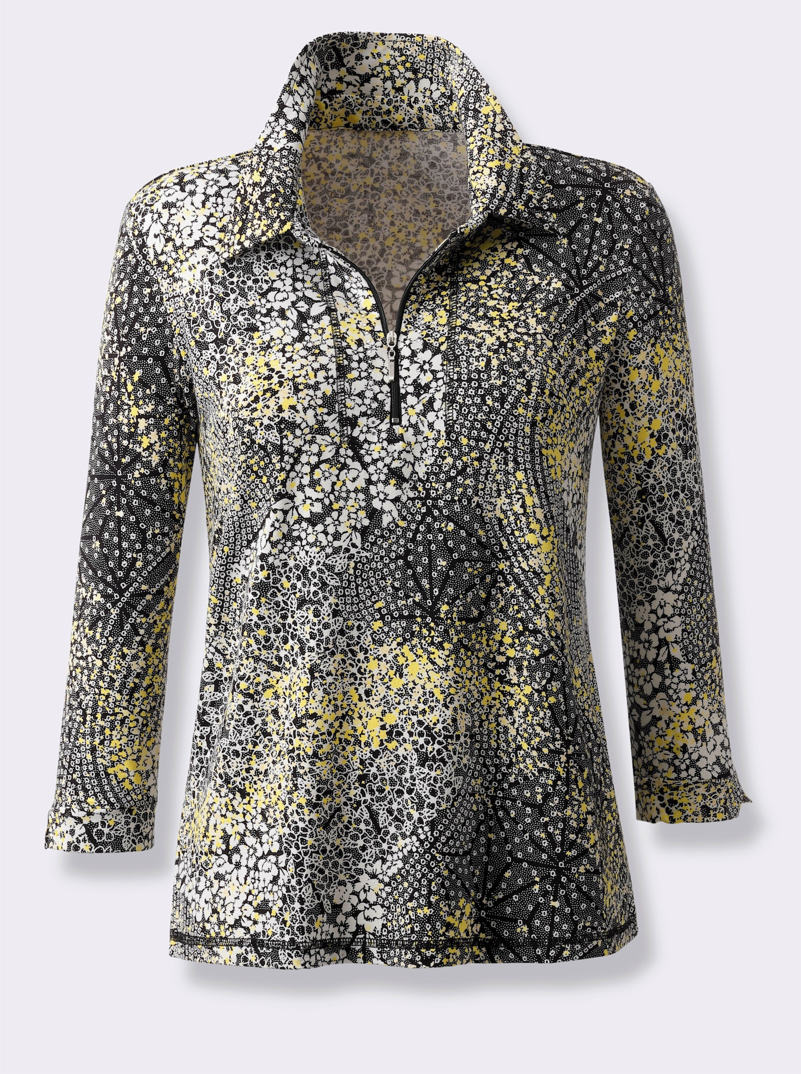 Poloshirt met print - vanille geprint