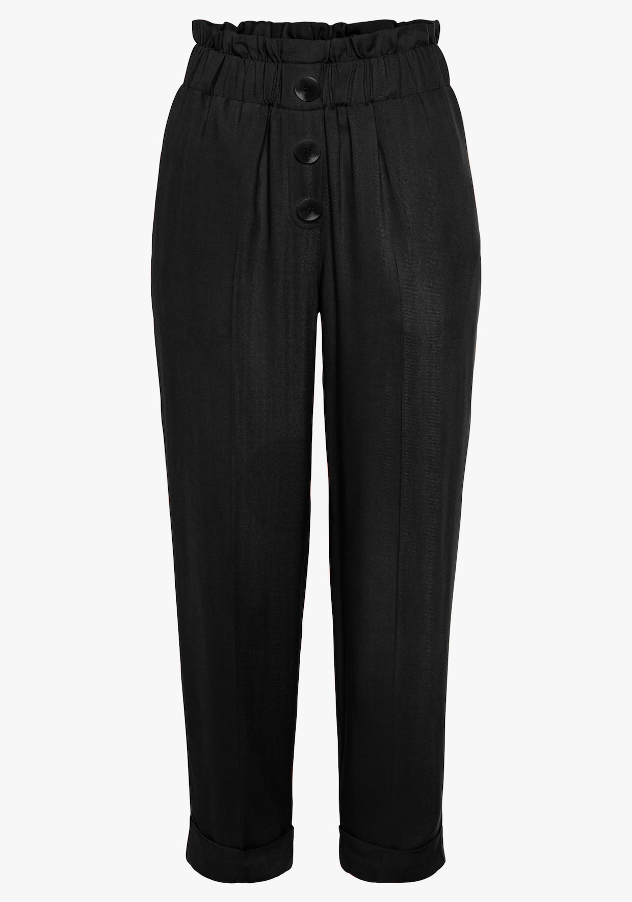 LASCANA Pantalon paperbag - noir