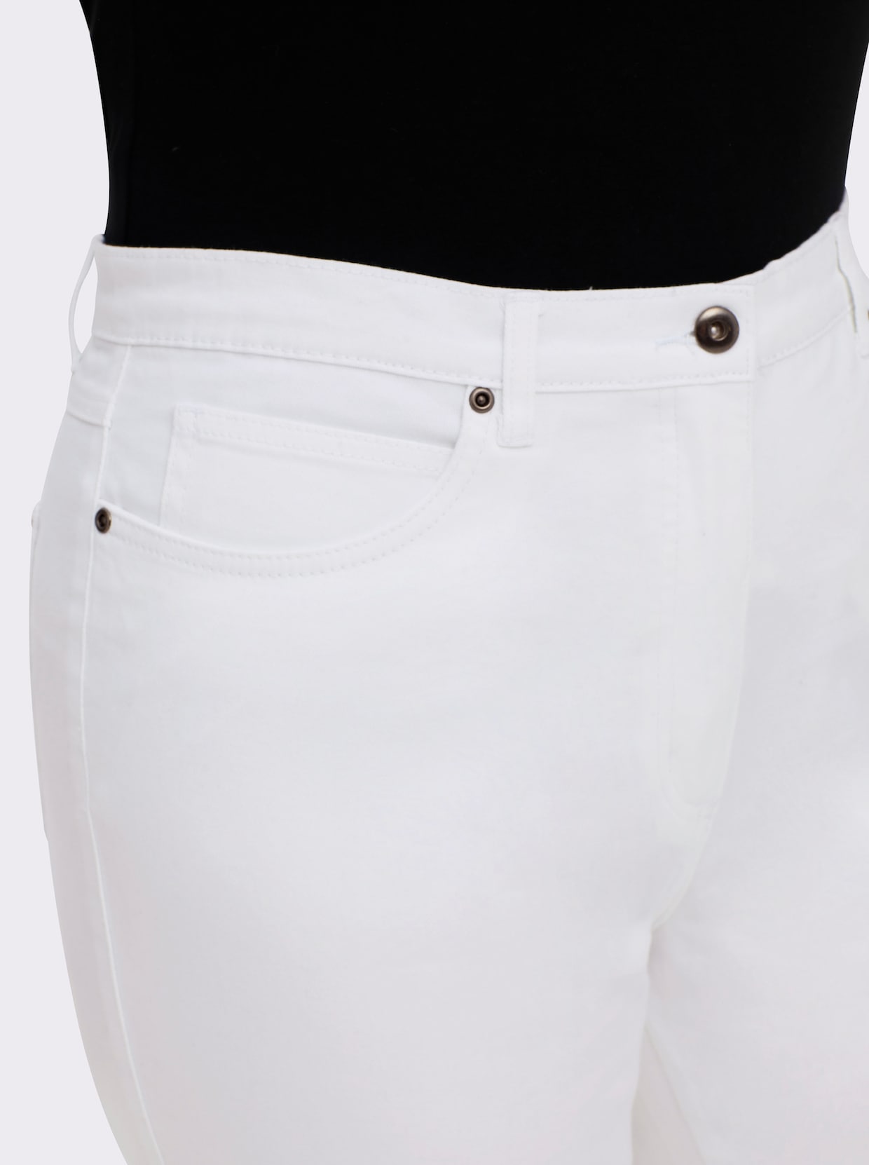 5-Pocket-Jeans mit Stretch-Anteil - weiß