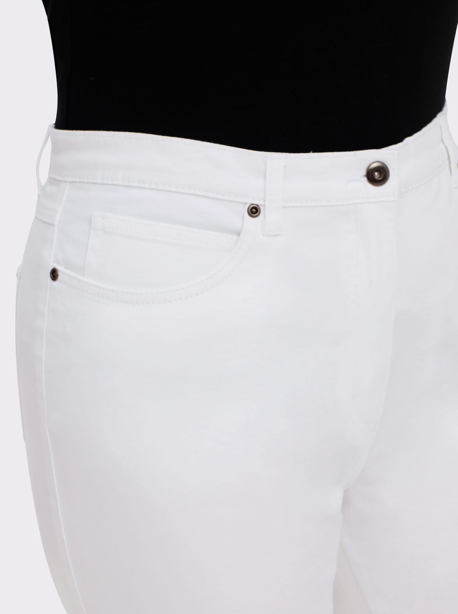 5-Pocket-Jeans mit Stretch-Anteil - weiß